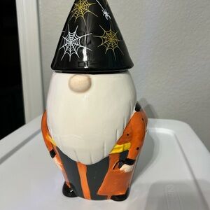 Halloween Gnome Cookie Jar